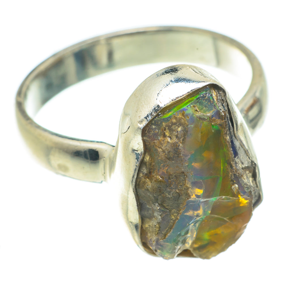Ethiopian Opal Rings handcrafted by Anasilvercos - RING63754