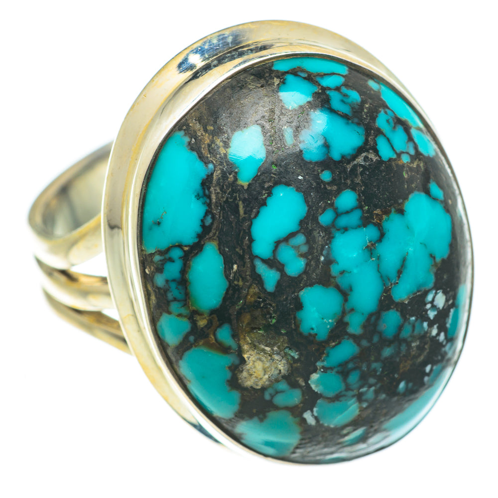 Tibetan Turquoise Rings handcrafted by Anasilvercos - RING63757