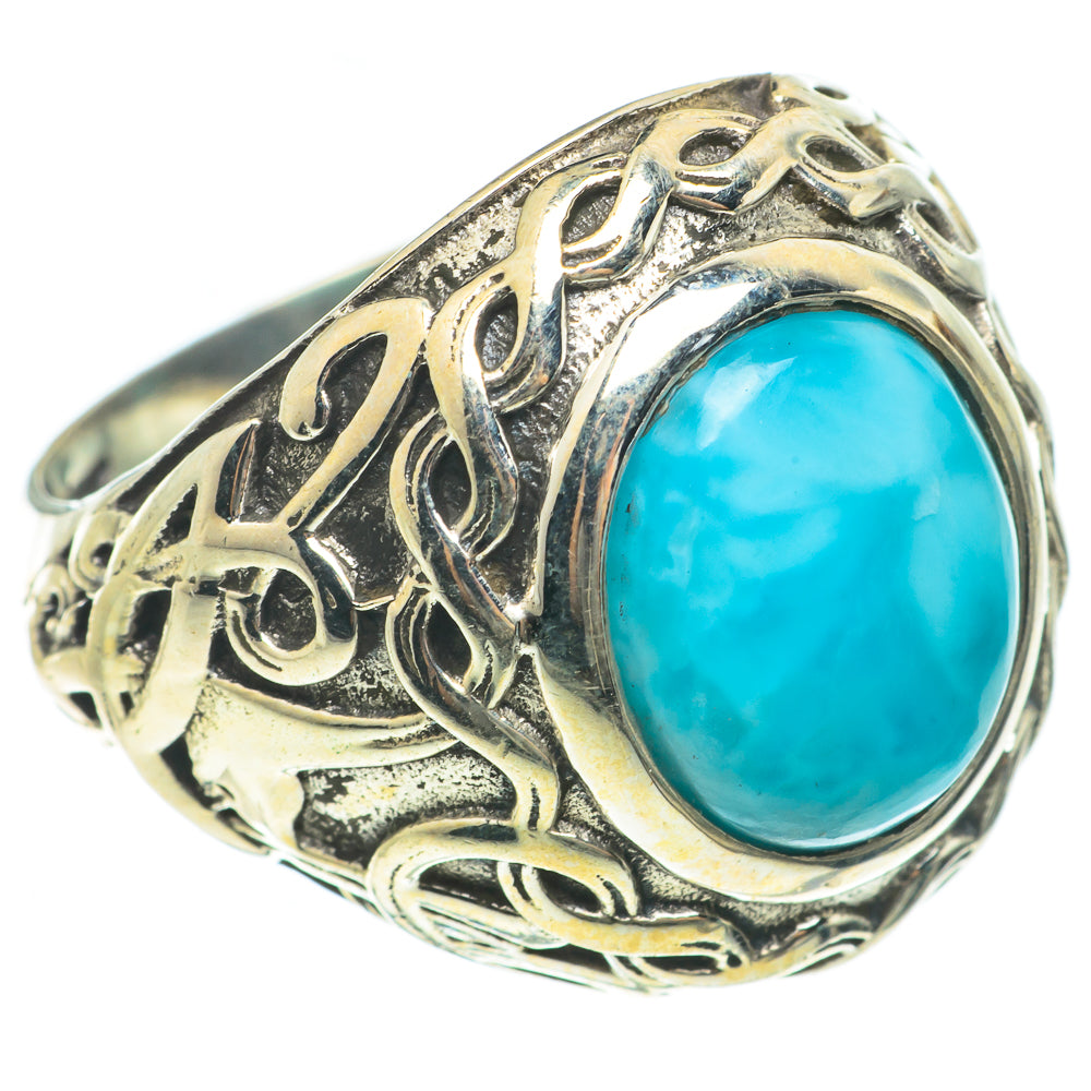 Larimar Rings handcrafted by Anasilvercos - RING63760