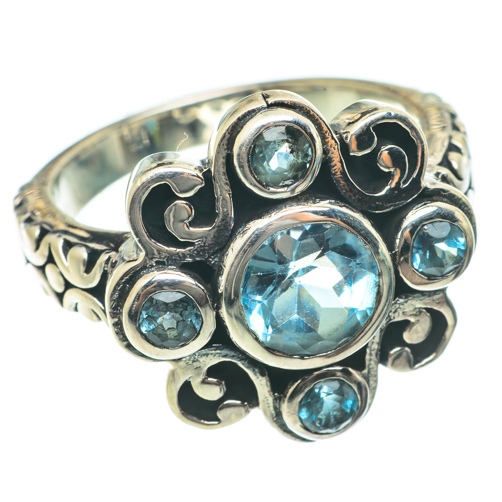 Blue Topaz Rings handcrafted by Anasilvercos - RING63761