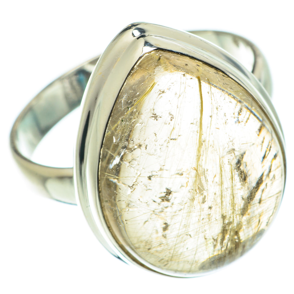 Rutilated Quartz Rings handcrafted by Anasilvercos - RING63768