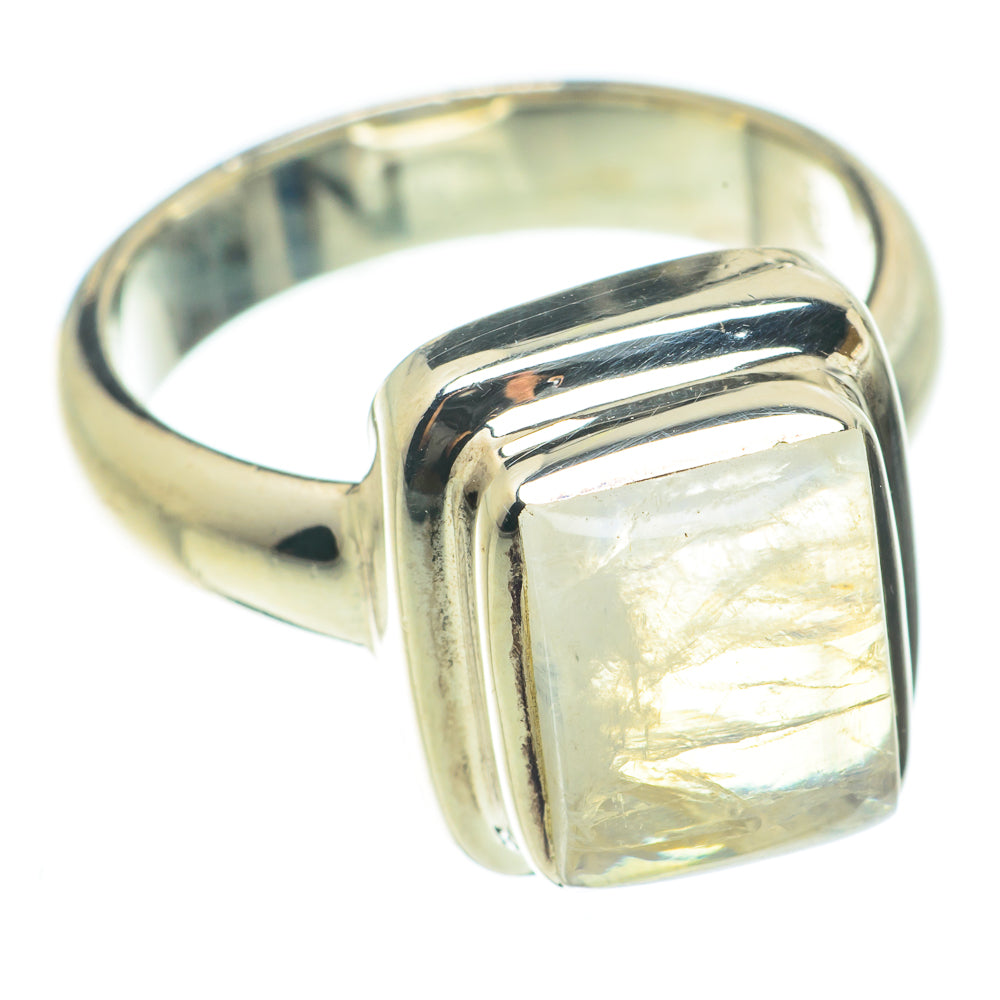 Rainbow Moonstone Rings handcrafted by Anasilvercos - RING63771
