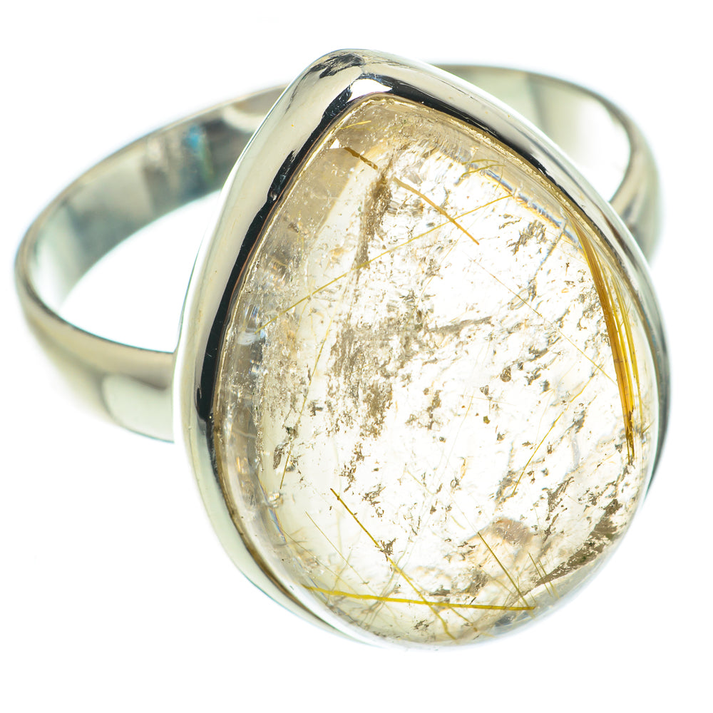 Rutilated Quartz Rings handcrafted by Anasilvercos - RING63798
