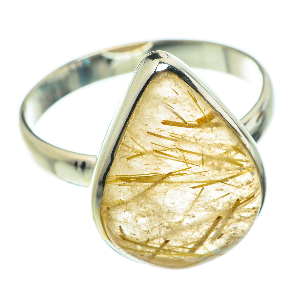 Rutilated Quartz Rings handcrafted by Anasilvercos - RING63808
