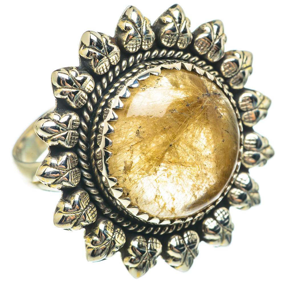 Rutilated Quartz Rings handcrafted by Anasilvercos - RING63809