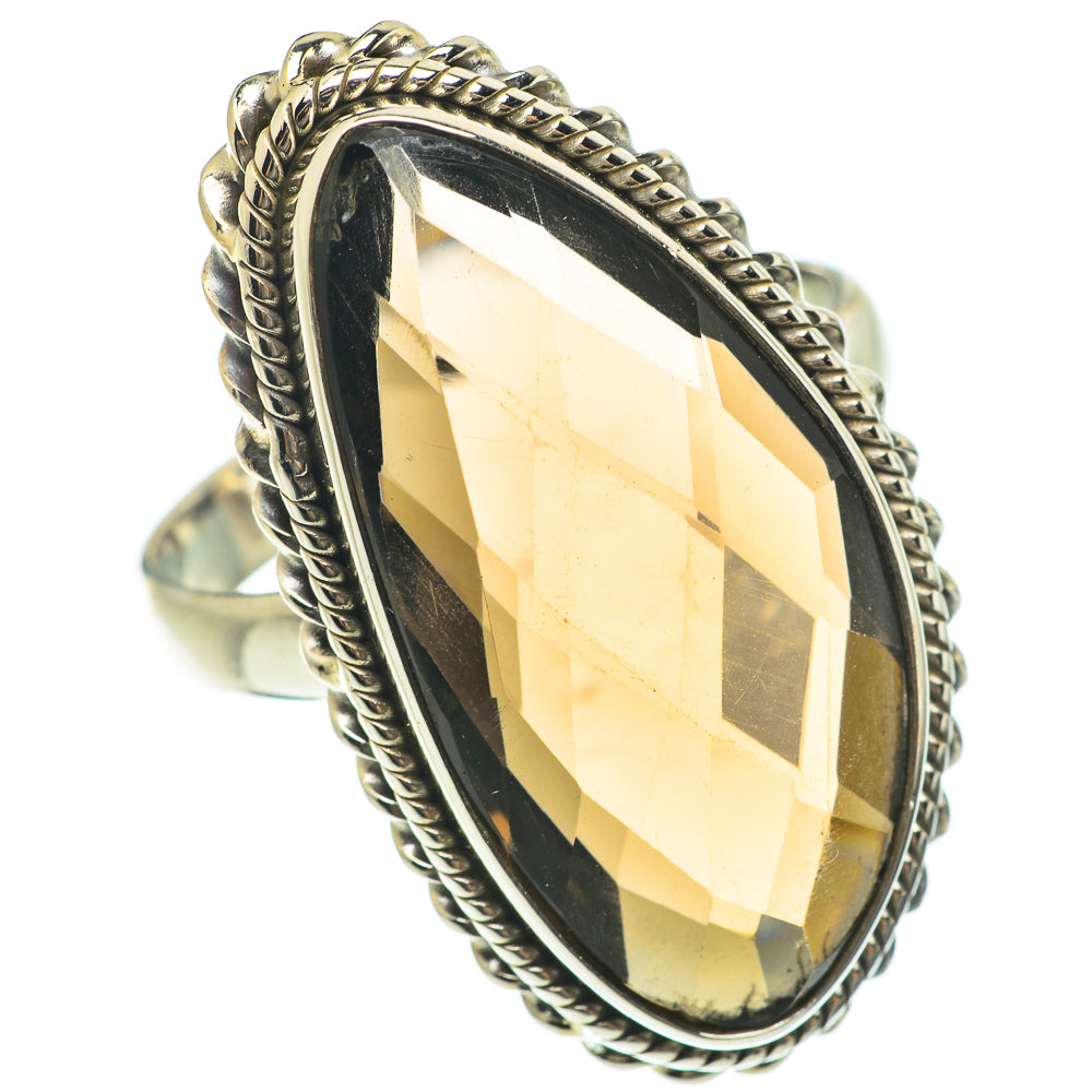 Smoky Quartz Rings handcrafted by Anasilvercos - RING63822