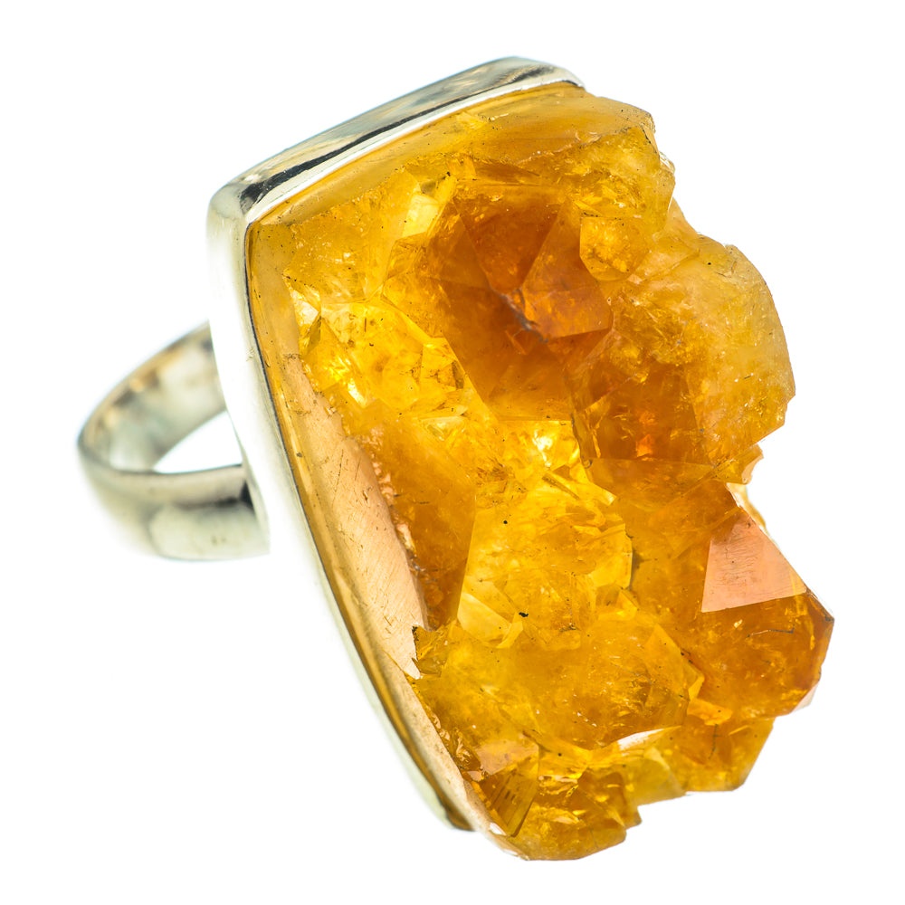 Citrine Crystal Rings handcrafted by Anasilvercos - RING63825