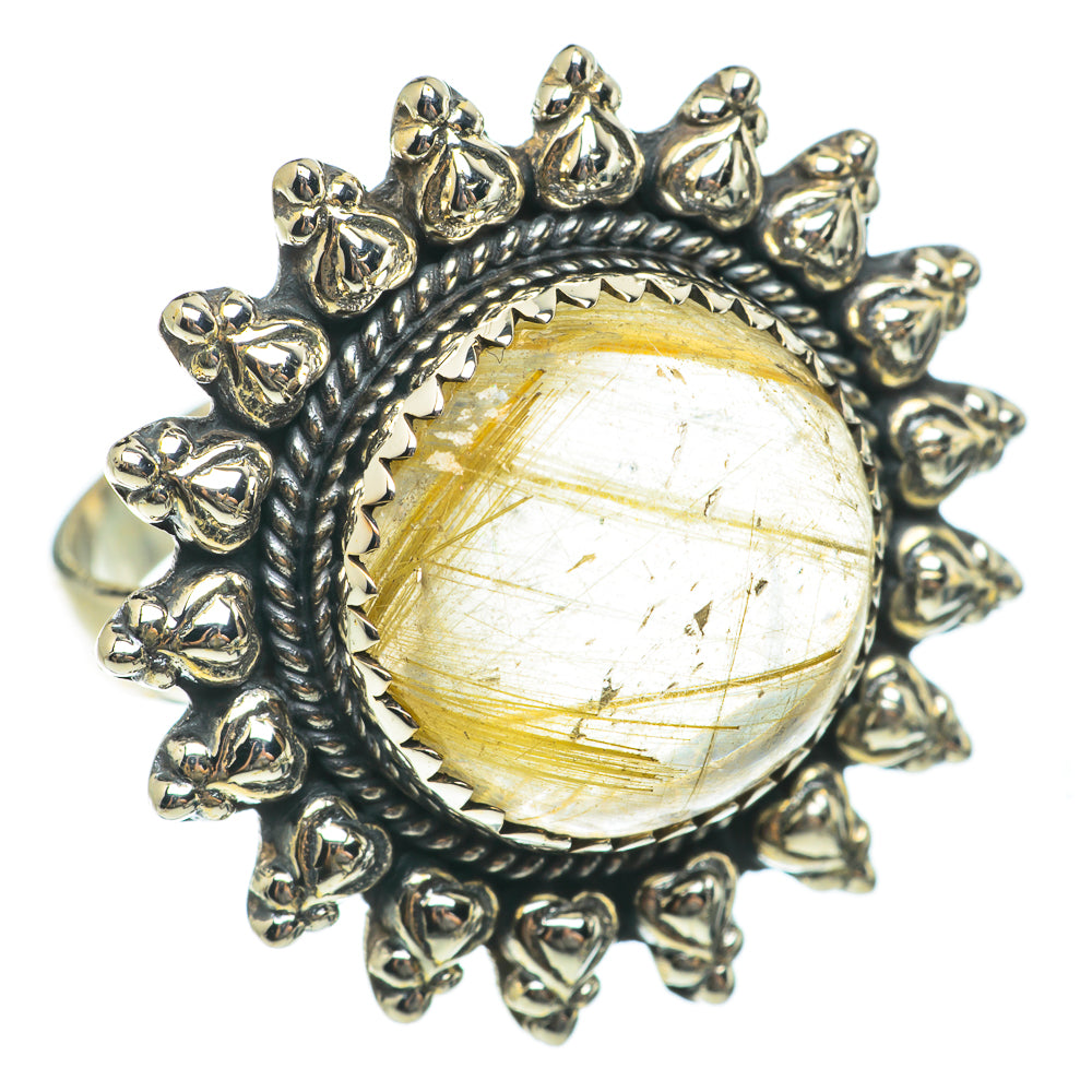 Rutilated Quartz Rings handcrafted by Anasilvercos - RING63832