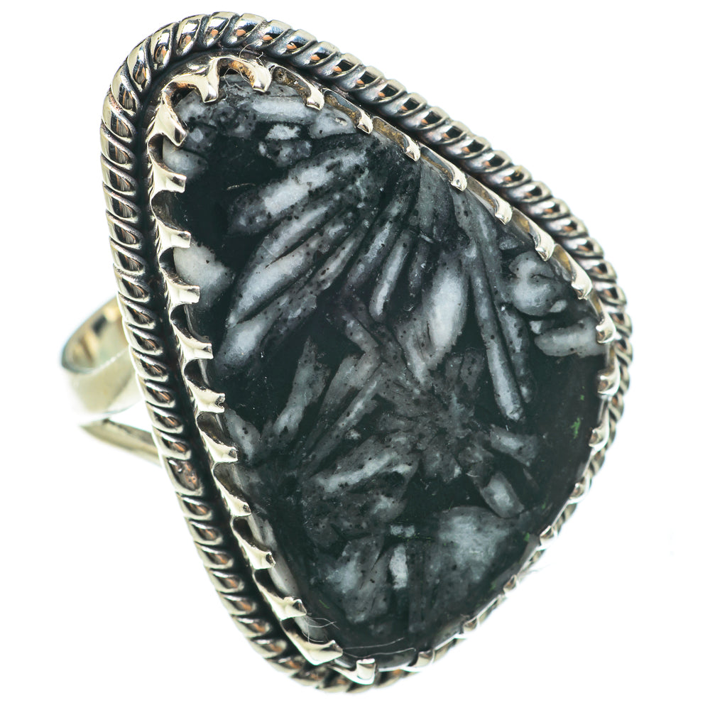 Chrysanthemum Stone Rings handcrafted by Anasilvercos - RING63834