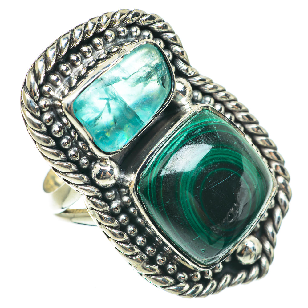 Malachite Rings handcrafted by Anasilvercos - RING63848
