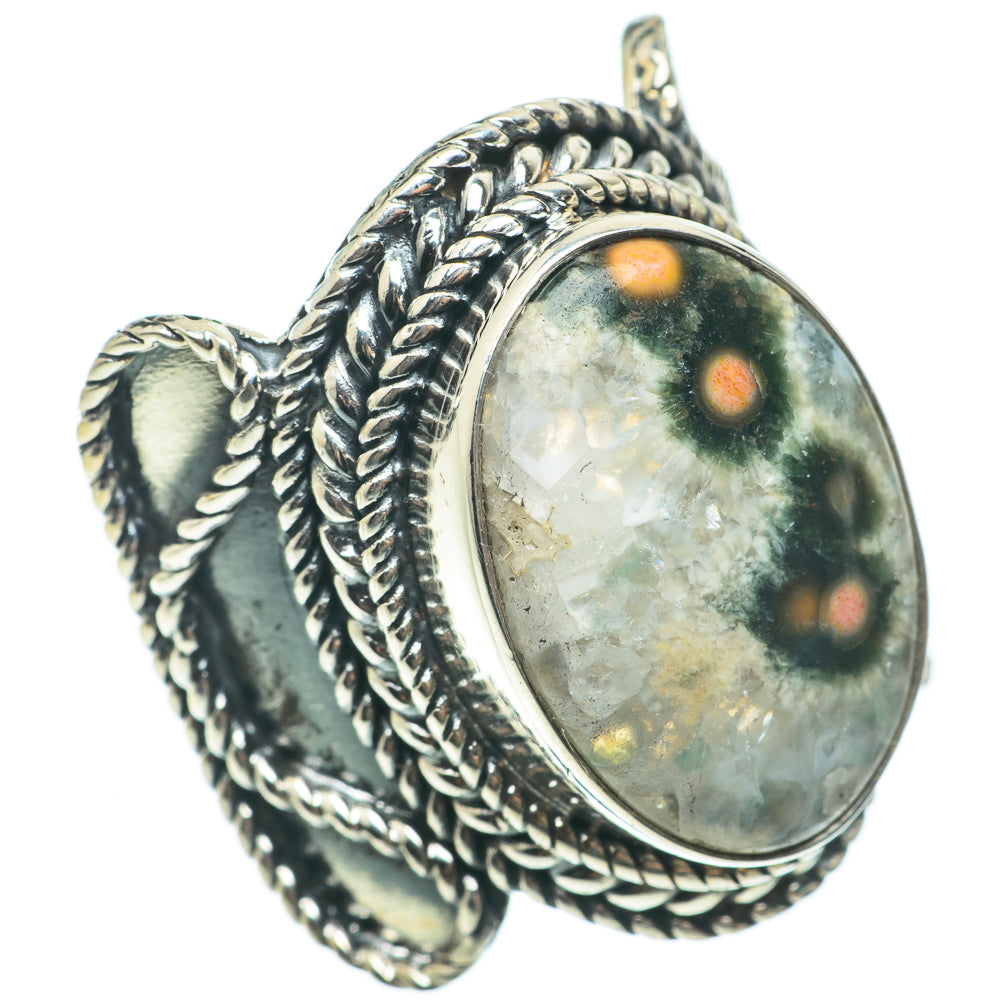 Ocean Jasper Rings handcrafted by Anasilvercos - RING63874