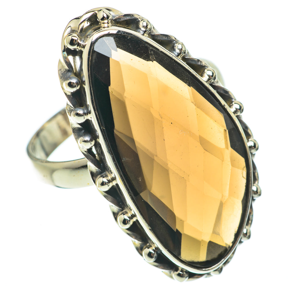 Smoky Quartz Rings handcrafted by Anasilvercos - RING63876