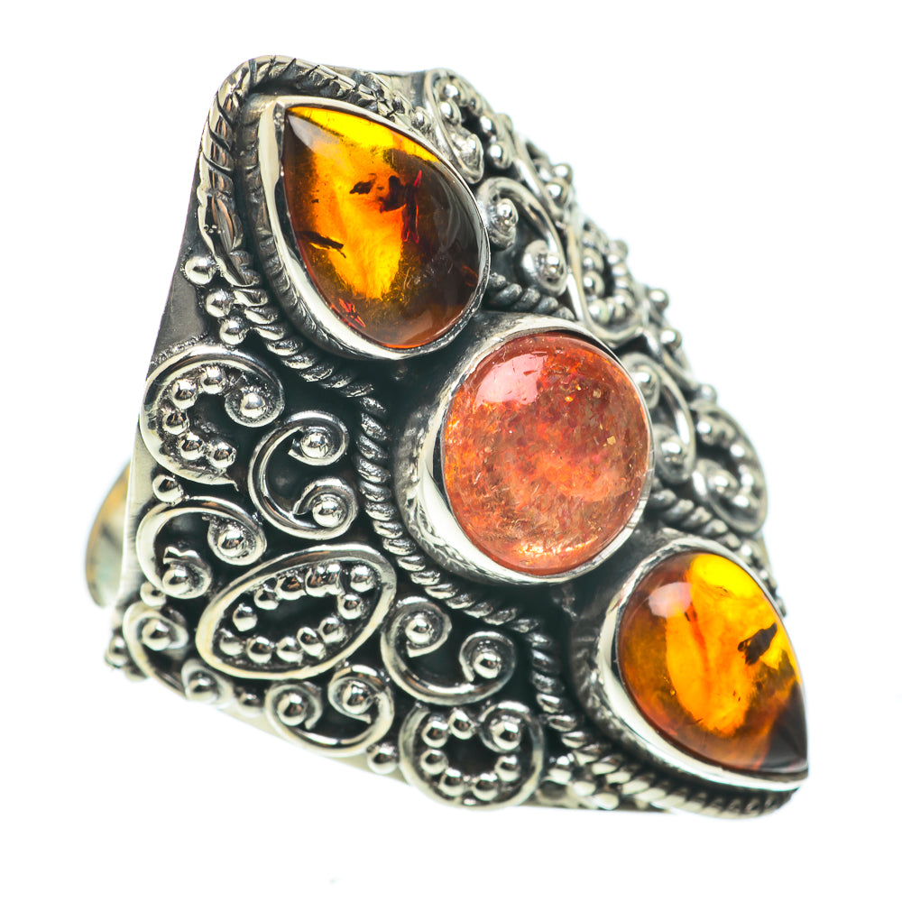 Sunstone Rings handcrafted by Anasilvercos - RING63879