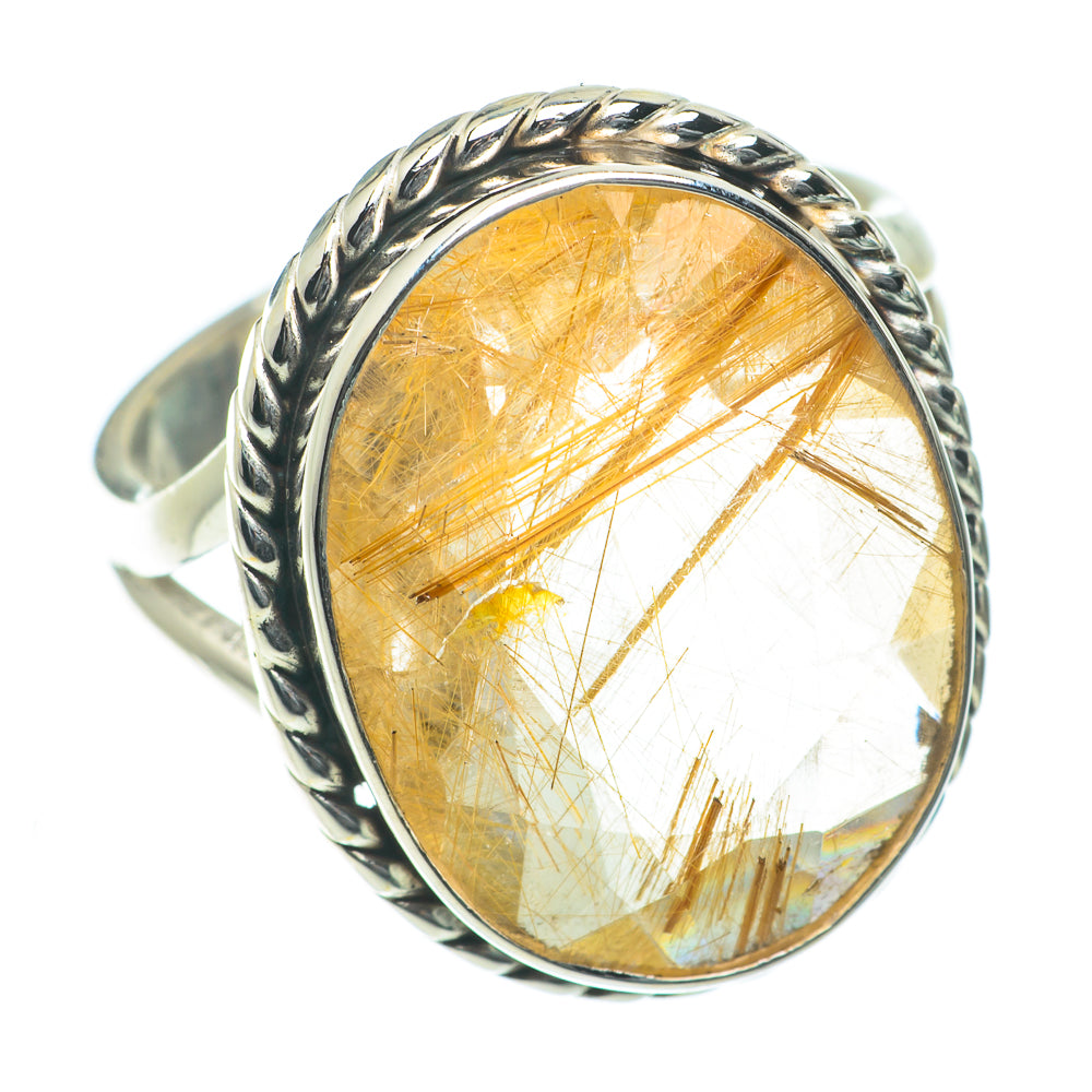 Rutilated Quartz Rings handcrafted by Anasilvercos - RING63895