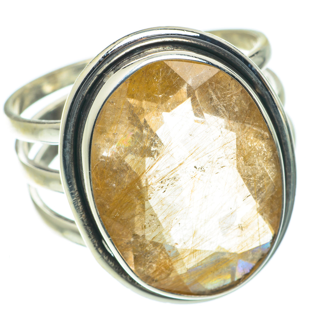 Rutilated Quartz Rings handcrafted by Anasilvercos - RING63896