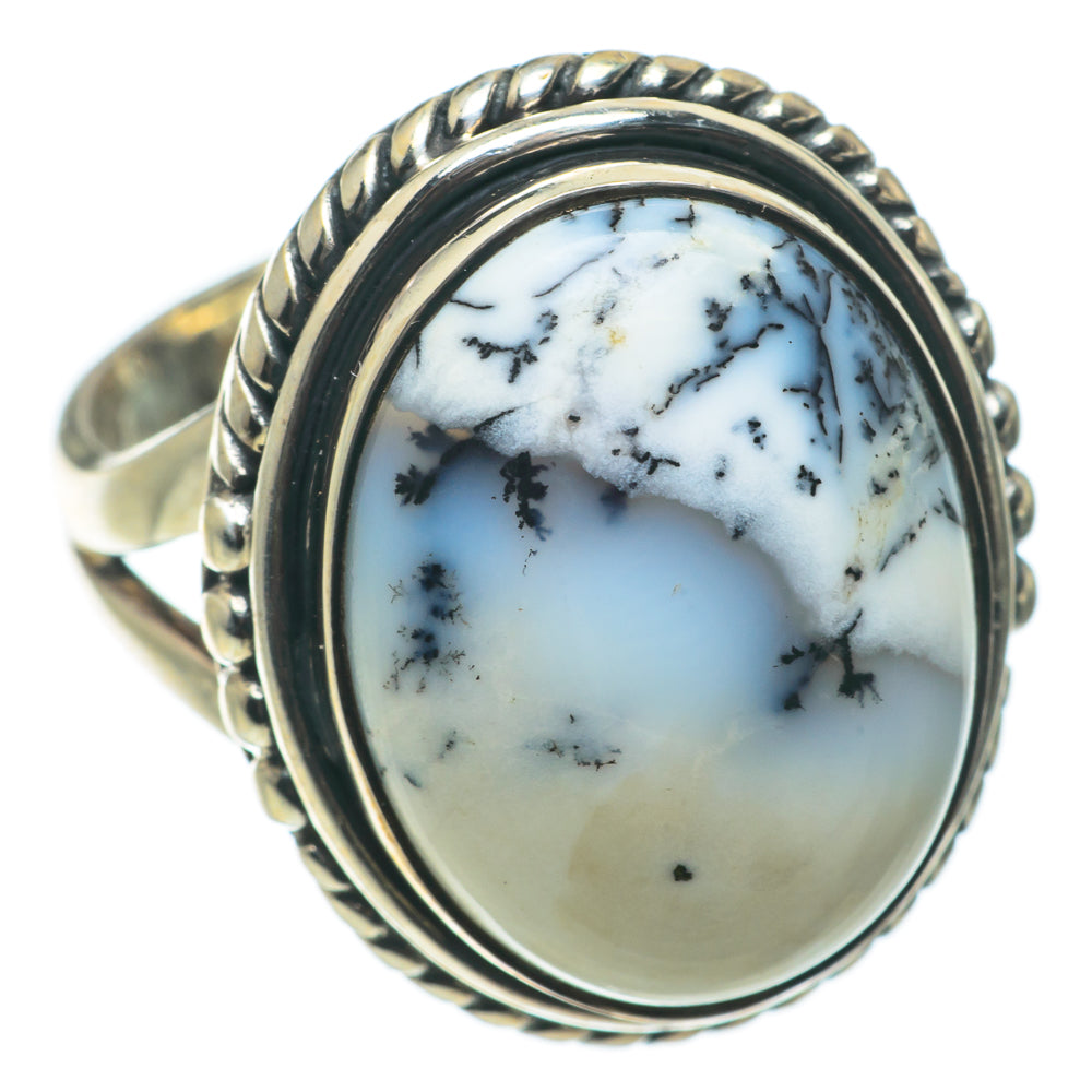 Dendritic Opal Rings handcrafted by Anasilvercos - RING63900