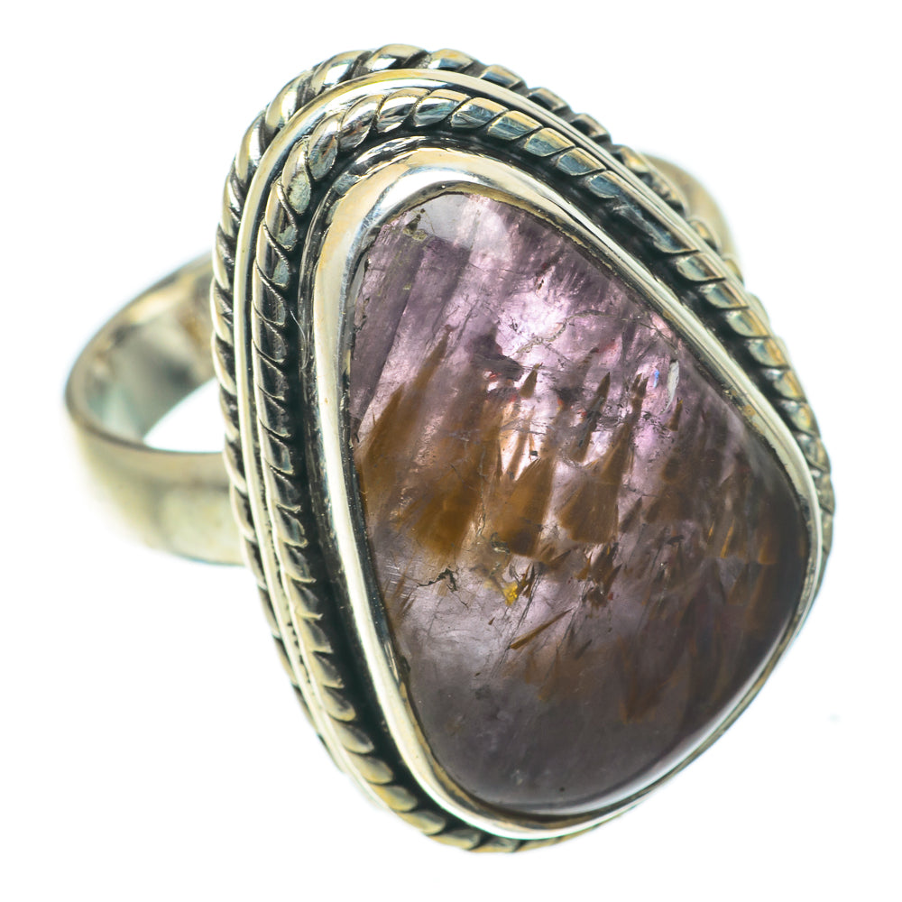 Cacoxenite Amethyst Rings handcrafted by Anasilvercos - RING63919
