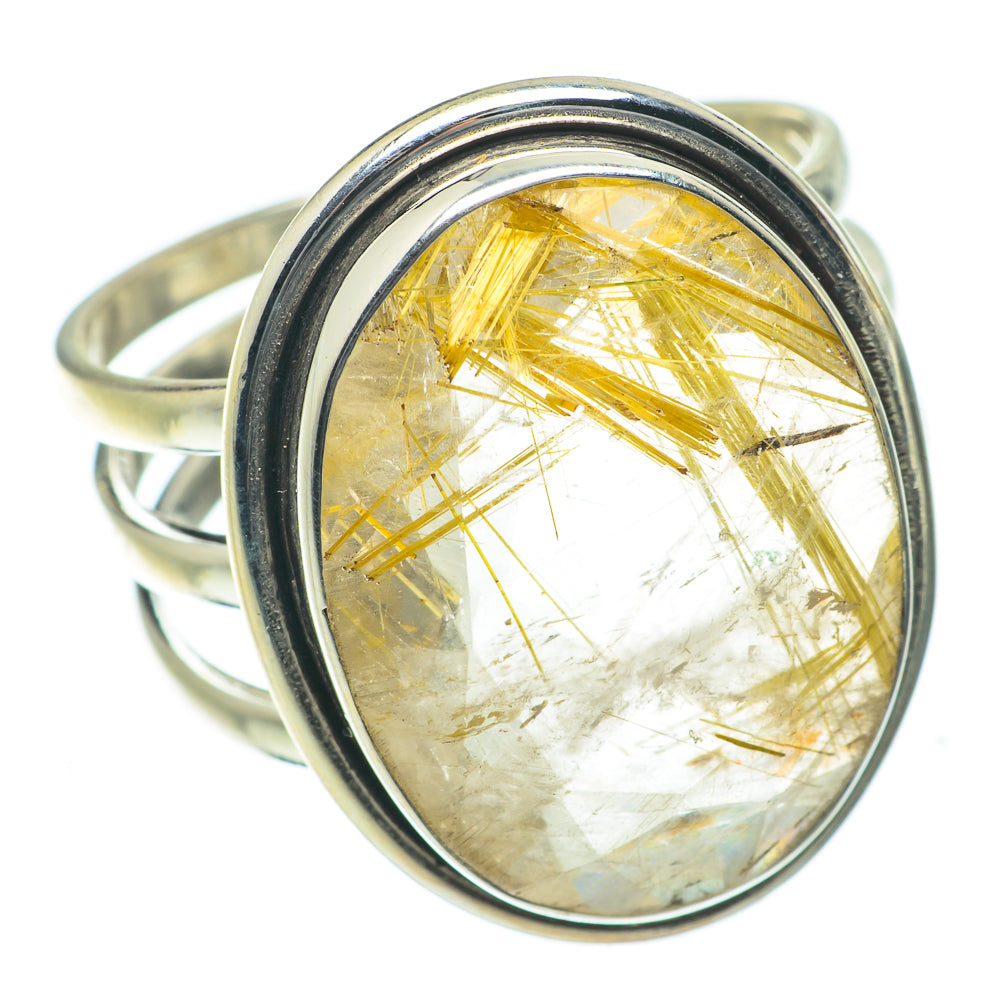 Rutilated Quartz Rings handcrafted by Anasilvercos - RING63921