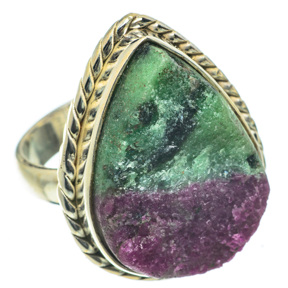 Ruby Zoisite Rings handcrafted by Anasilvercos - RING63926