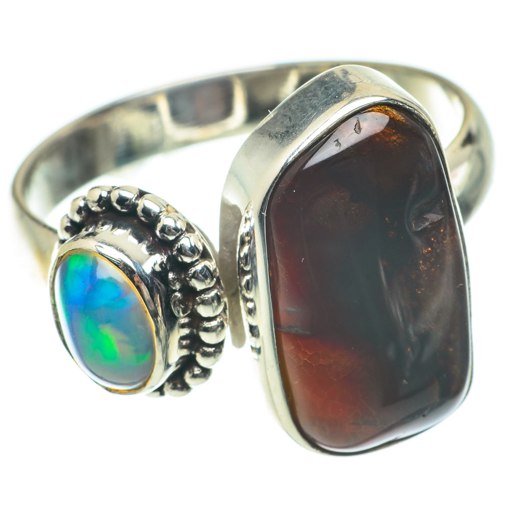 Mexican Fire Agate Rings handcrafted by Anasilvercos - RING63927