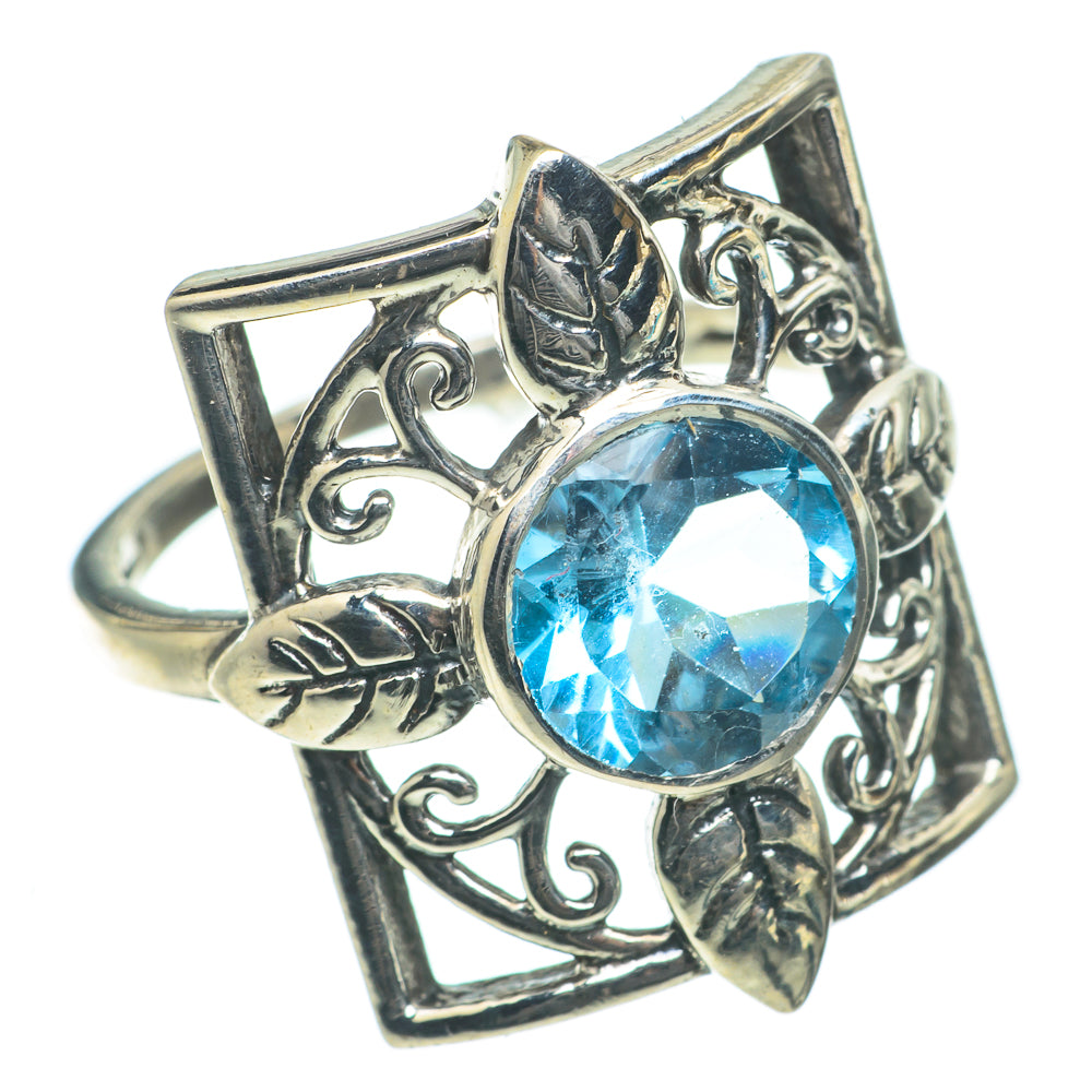 Blue Topaz Rings handcrafted by Anasilvercos - RING63932