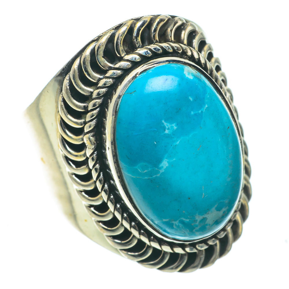 Tibetan Turquoise Rings handcrafted by Anasilvercos - RING63950