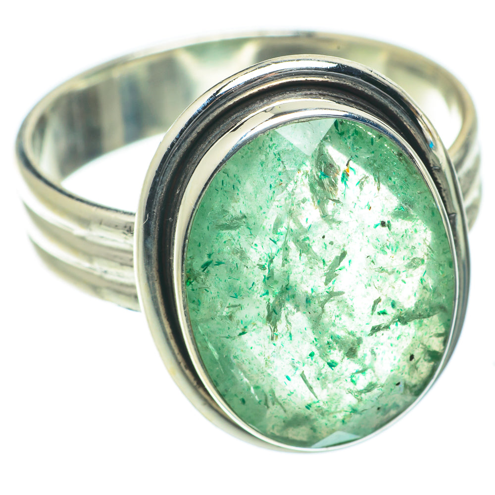 Green Aventurine Rings handcrafted by Anasilvercos - RING63952
