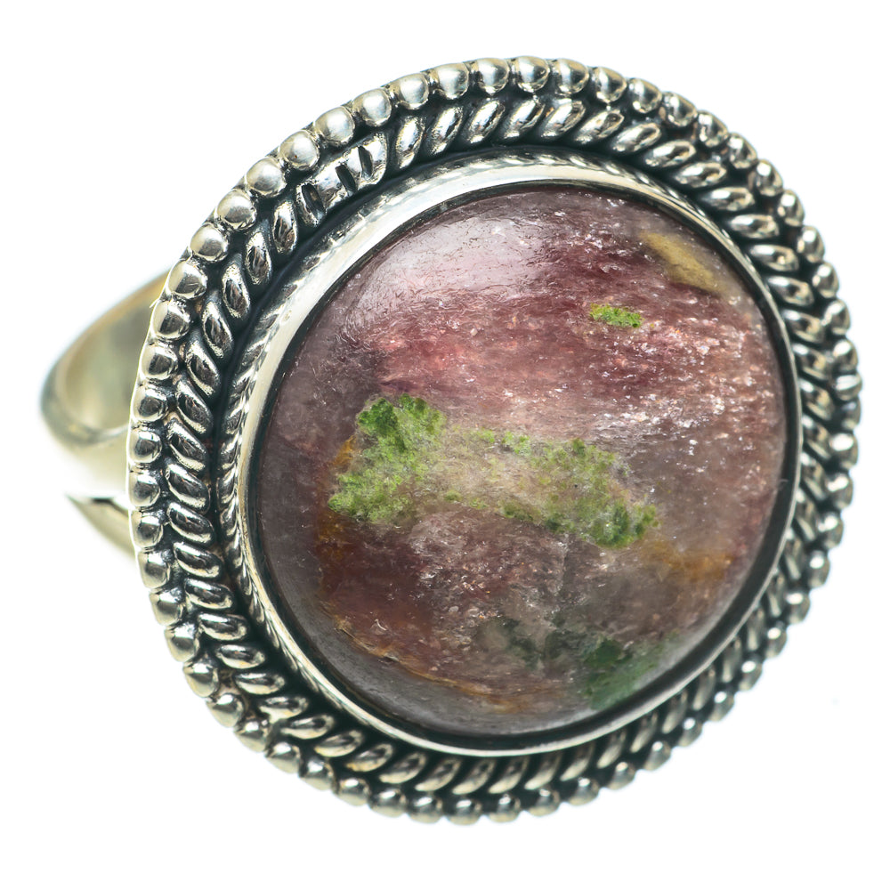Ruby Fuchsite Rings handcrafted by Anasilvercos - RING63959