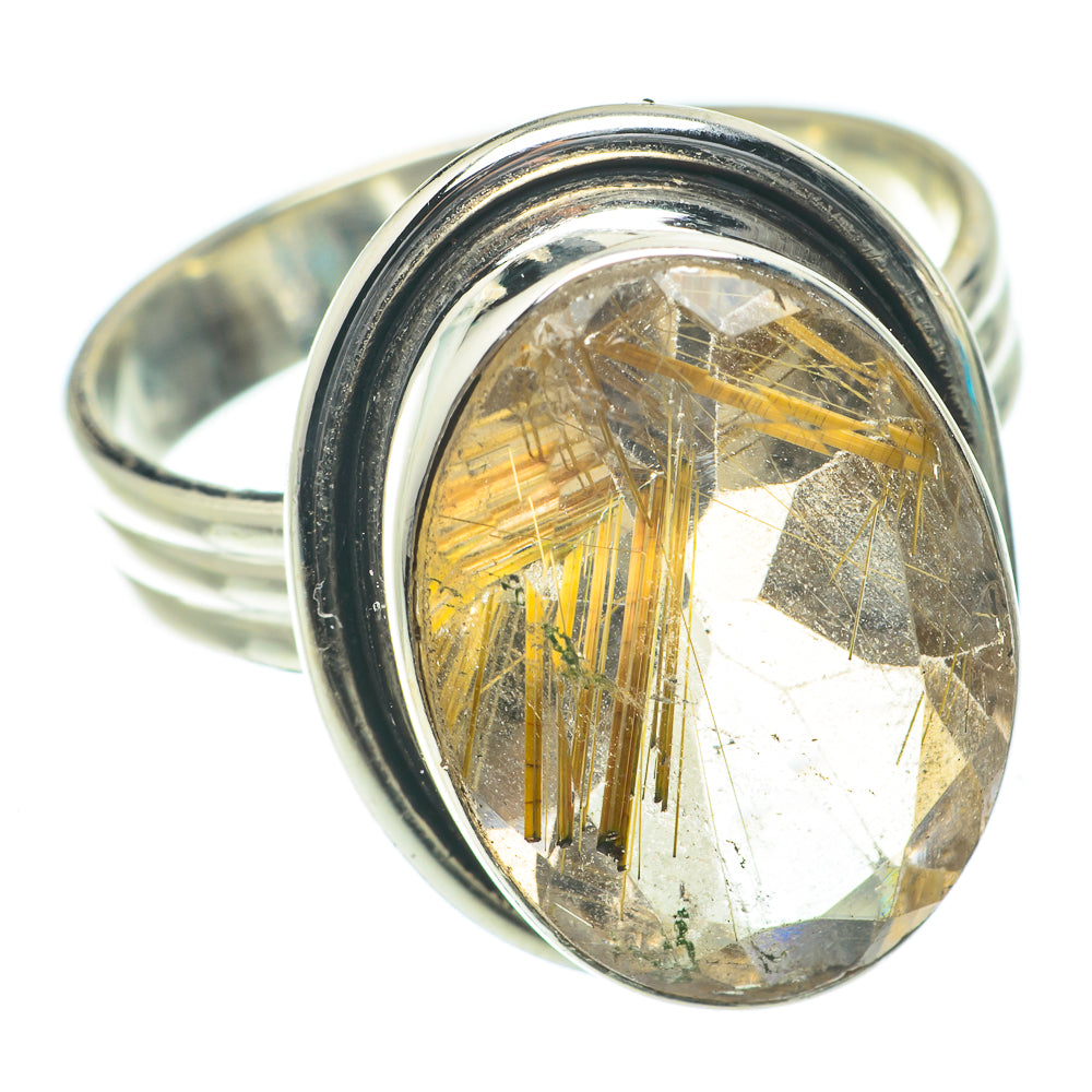 Rutilated Quartz Rings handcrafted by Anasilvercos - RING63962