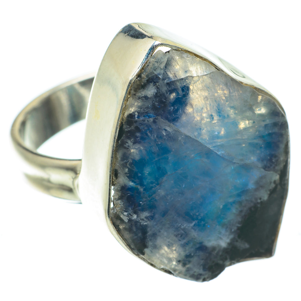 Rainbow Moonstone Rings handcrafted by Anasilvercos - RING63965