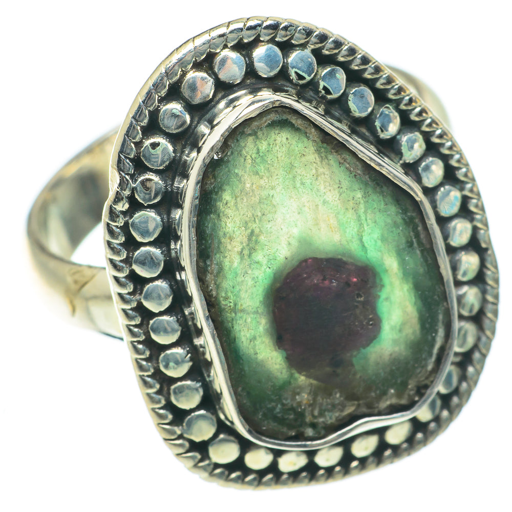 Ruby Fuchsite Rings handcrafted by Anasilvercos - RING63973