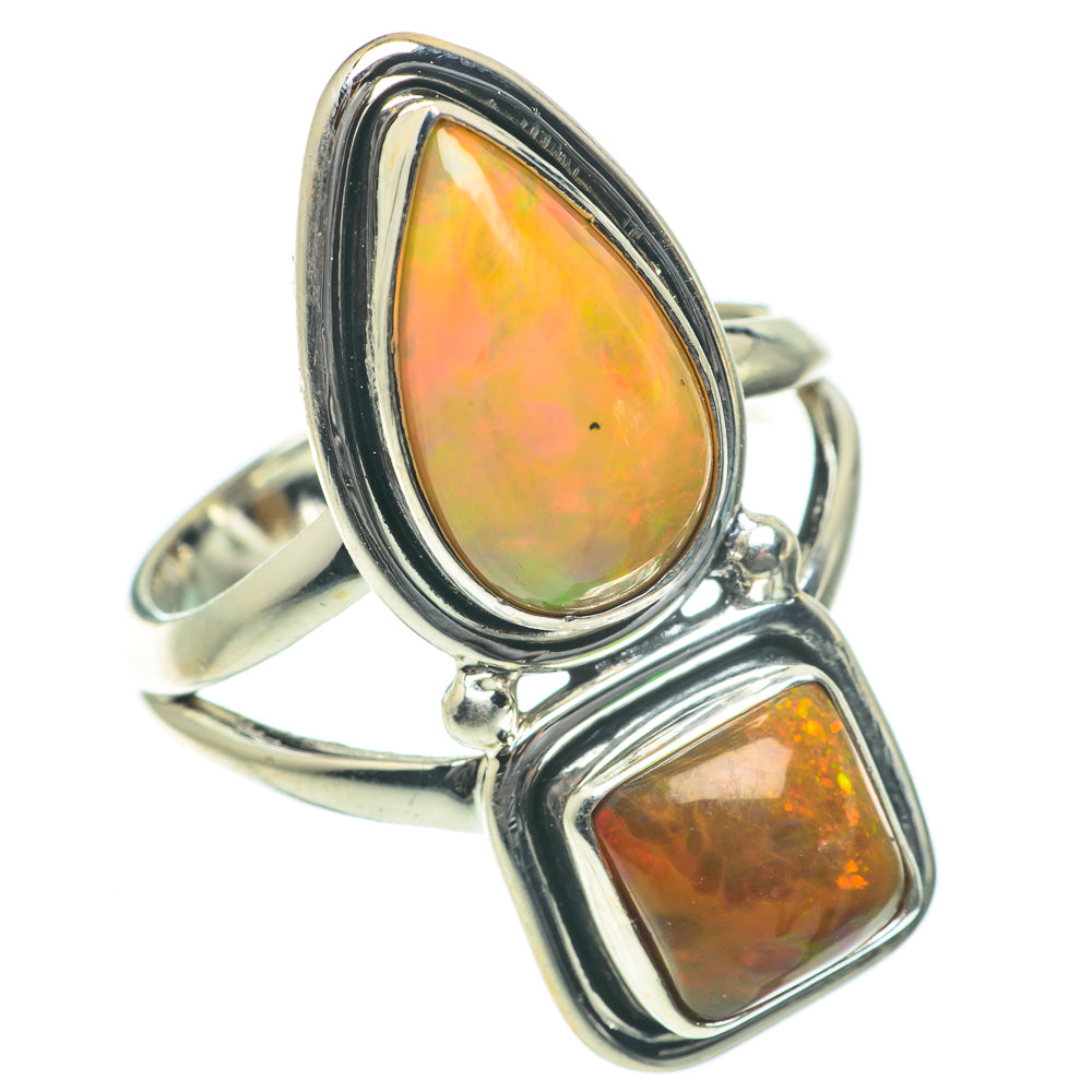 Ethiopian Opal Rings handcrafted by Anasilvercos - RING63980