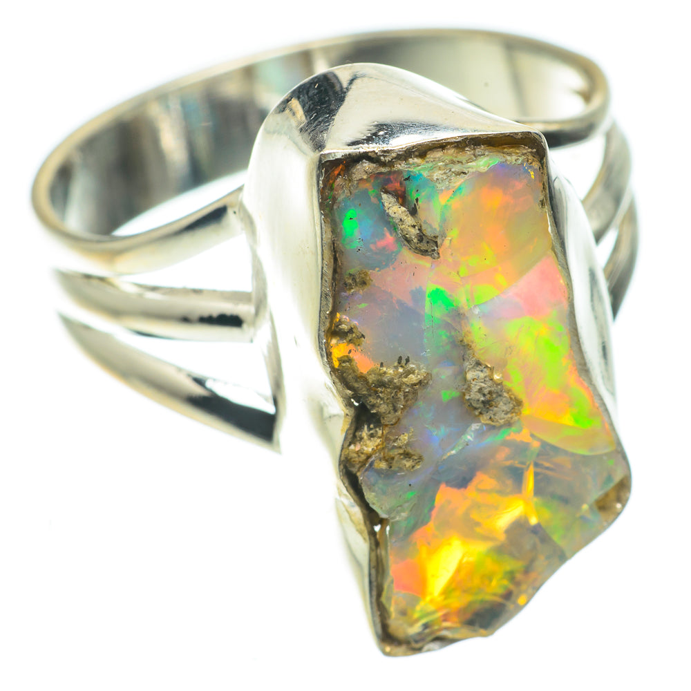 Ethiopian Opal Rings handcrafted by Anasilvercos - RING63981