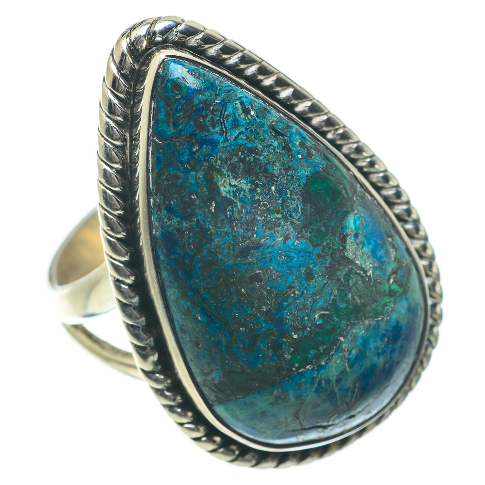 Chrysocolla Rings handcrafted by Anasilvercos - RING63983