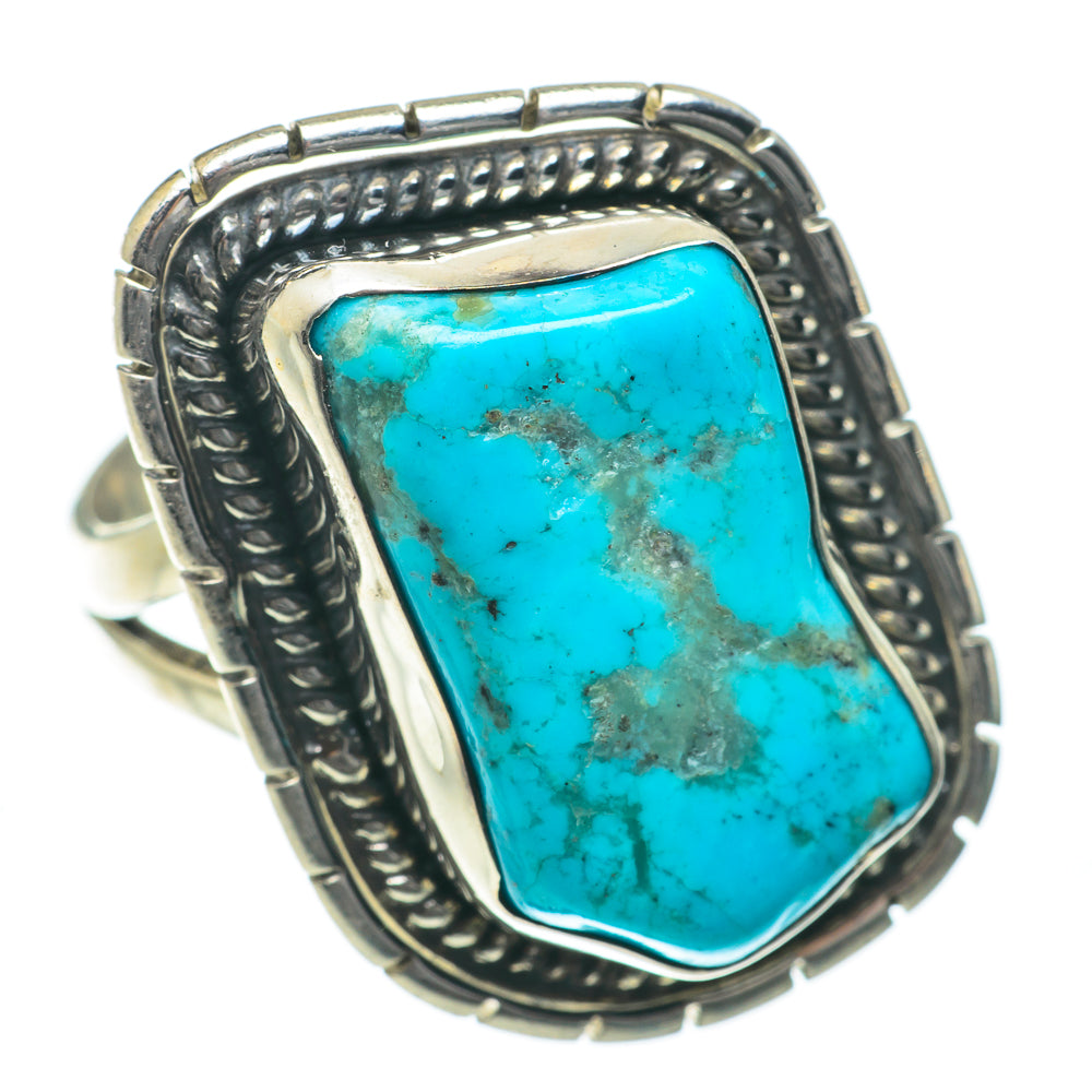 Arizona Turquoise Rings handcrafted by Anasilvercos - RING63984