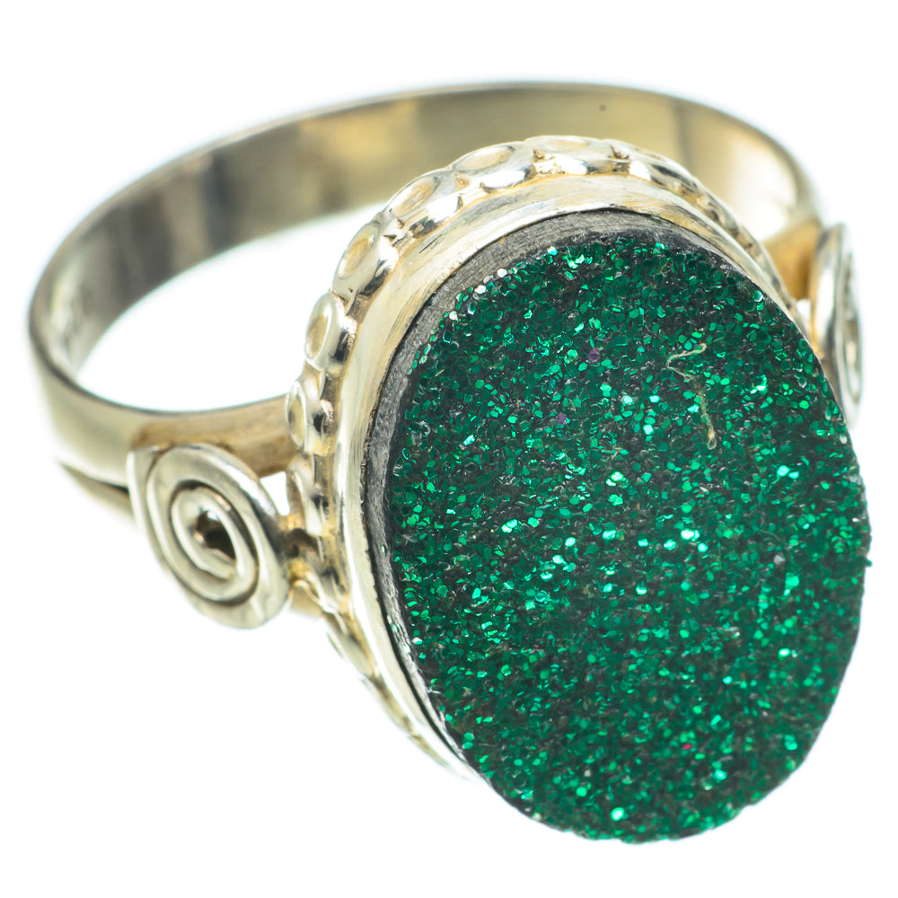 Green Tourmaline In Quartz Rings handcrafted by Anasilvercos - RING63986