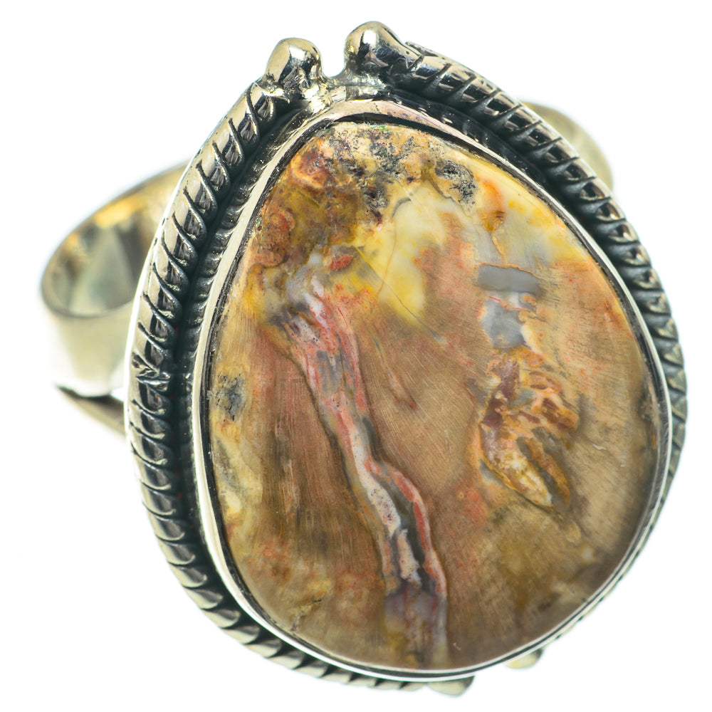 Petrified Wood Rings handcrafted by Anasilvercos - RING63990