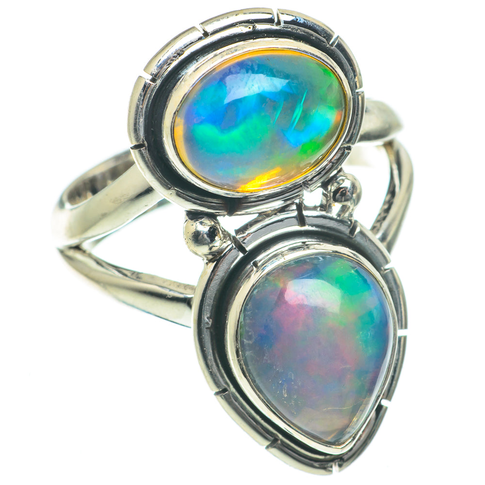 Ethiopian Opal Rings handcrafted by Anasilvercos - RING63994