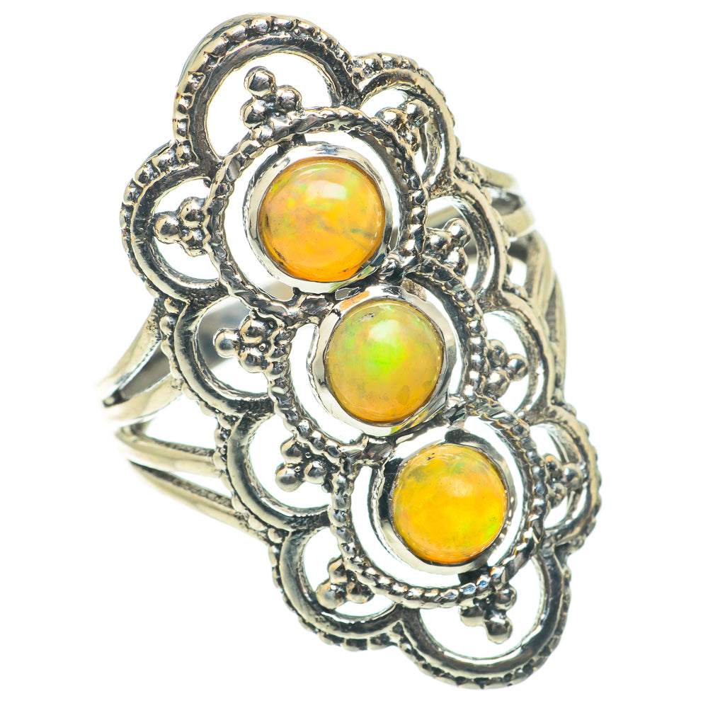 Ethiopian Opal Rings handcrafted by Anasilvercos - RING63995