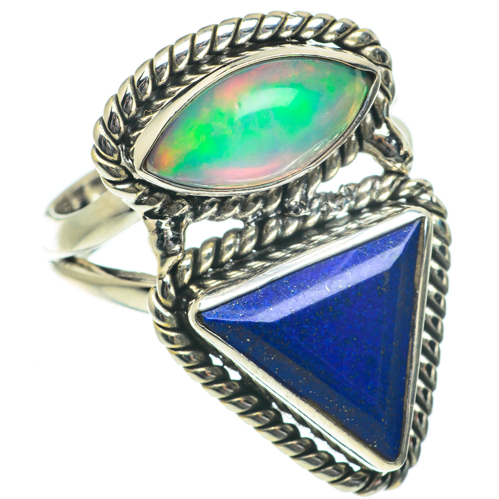 Lapis Lazuli Rings handcrafted by Anasilvercos - RING64006