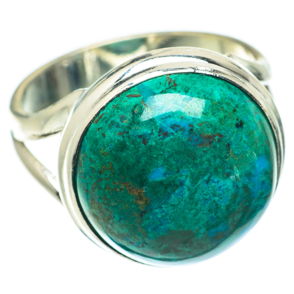 Chrysocolla Rings handcrafted by Anasilvercos - RING64012