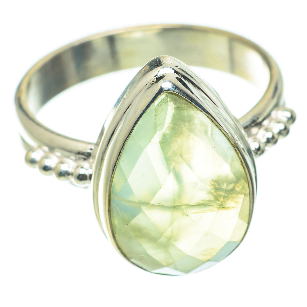 Prehnite Rings handcrafted by Anasilvercos - RING64013
