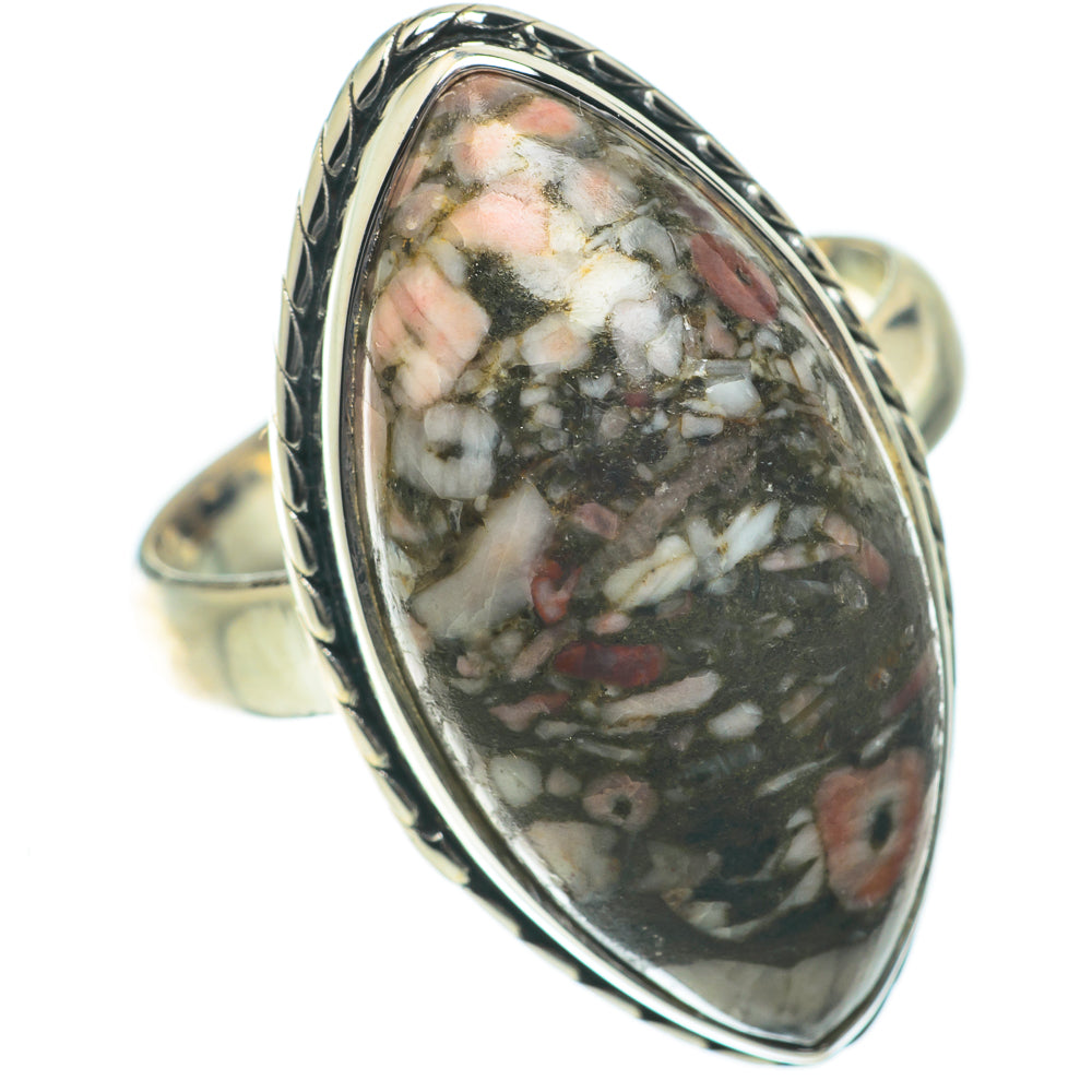 Pinolith Jasper Rings handcrafted by Anasilvercos - RING64015