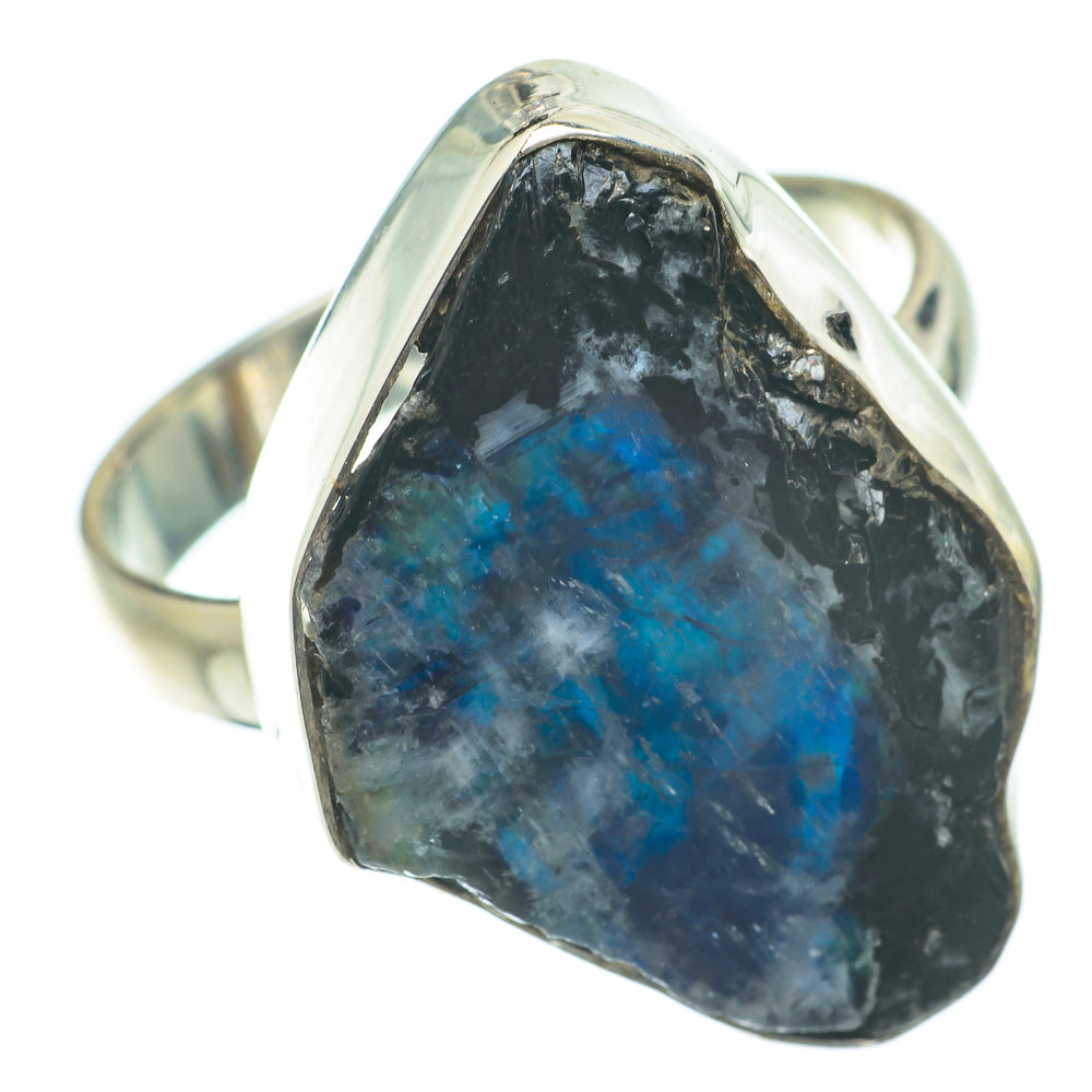 Rainbow Moonstone Rings handcrafted by Anasilvercos - RING64030