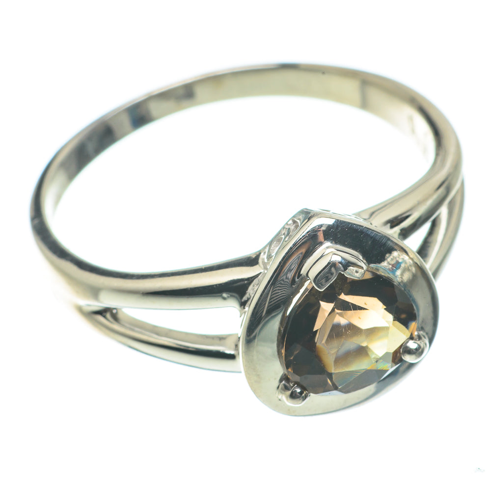 Smoky Quartz Rings handcrafted by Anasilvercos - RING64039