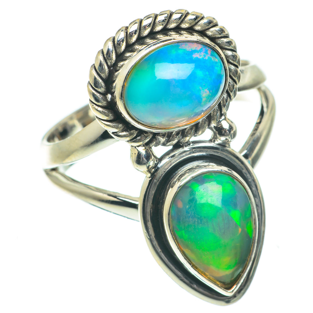 Ethiopian Opal Rings handcrafted by Anasilvercos - RING64041