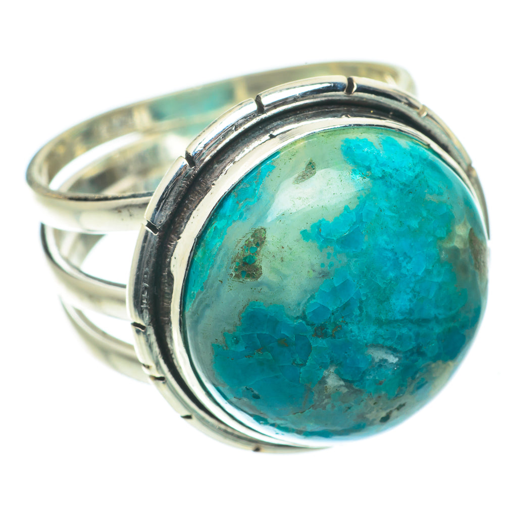 Chrysocolla Rings handcrafted by Anasilvercos - RING64045