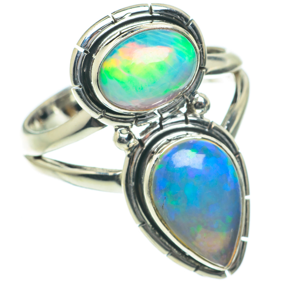 Ethiopian Opal Rings handcrafted by Anasilvercos - RING64051
