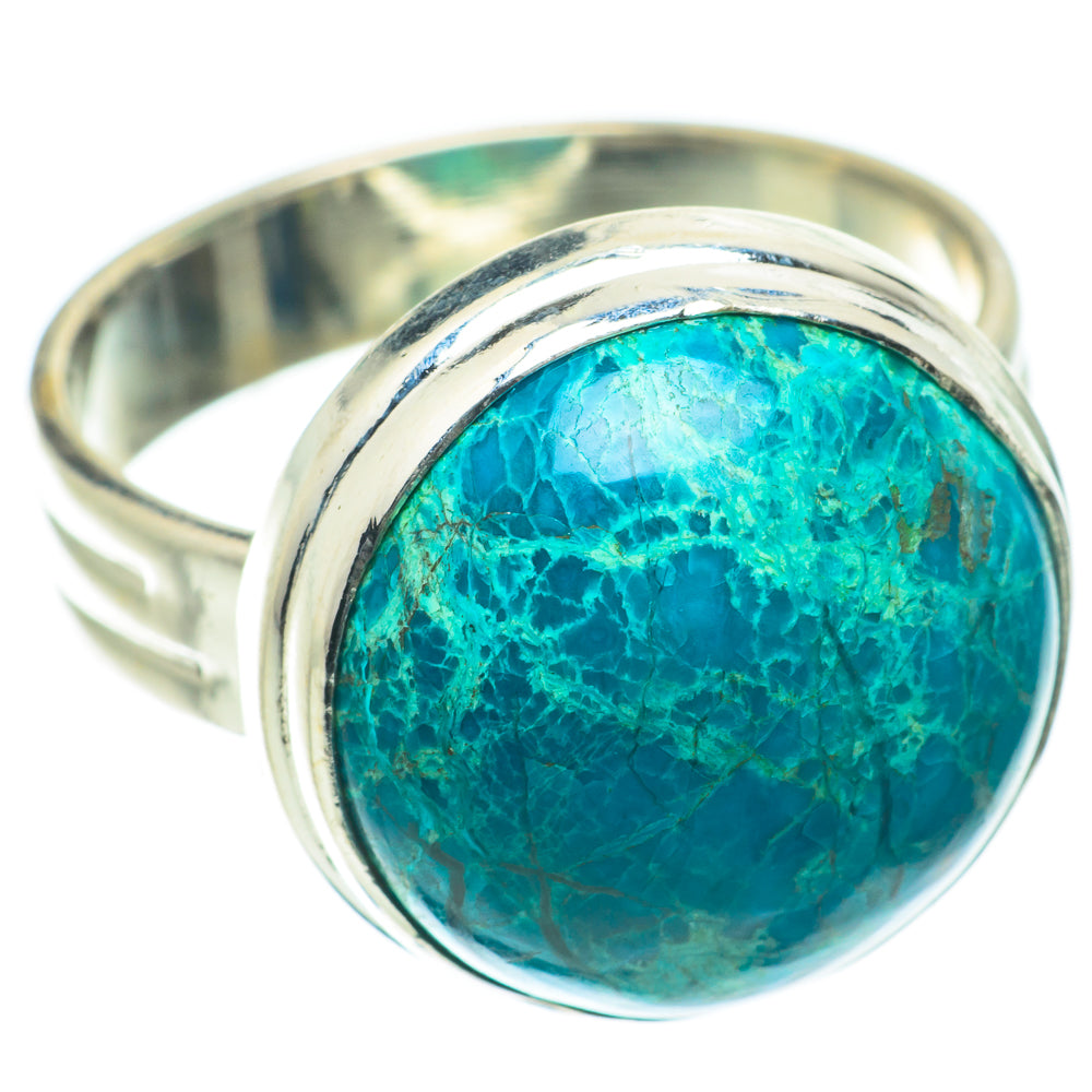 Chrysocolla Rings handcrafted by Anasilvercos - RING64060