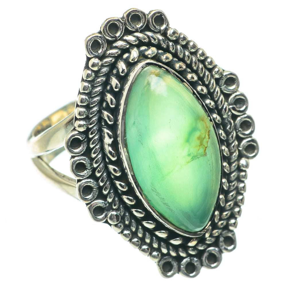 Green Fluorite Rings handcrafted by Anasilvercos - RING64062